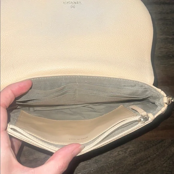 Chanel Beige Half Moon WOC Bag Purse - Picture 9 of 11